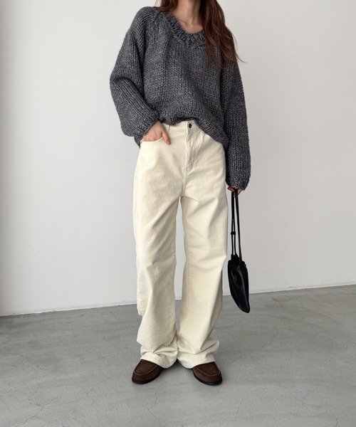 CANAL JEAN（キャナルジーン） パンツ El mar コーデュロイストレート