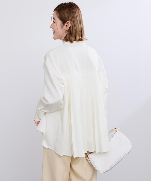 ブラウス シャツ バックプリーツブラウス レディース バックプリーツブラウス（シャツ・ブラウス） | grove（グローブ