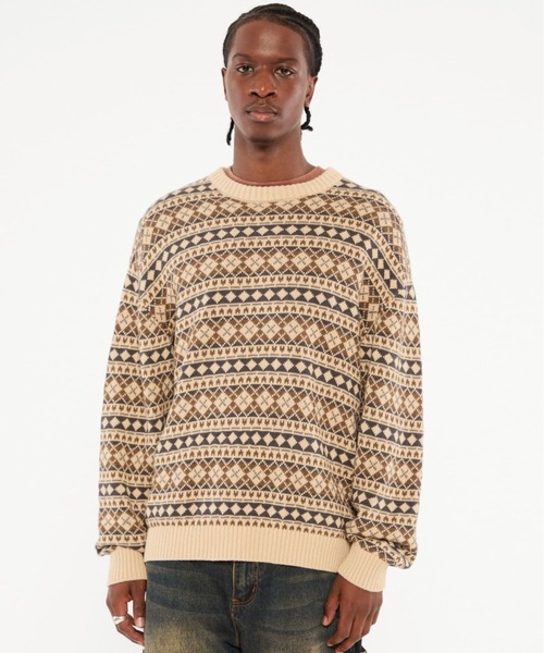 GUESS（ゲス） セーター ニット GUESS Originals Fairisle Sweater