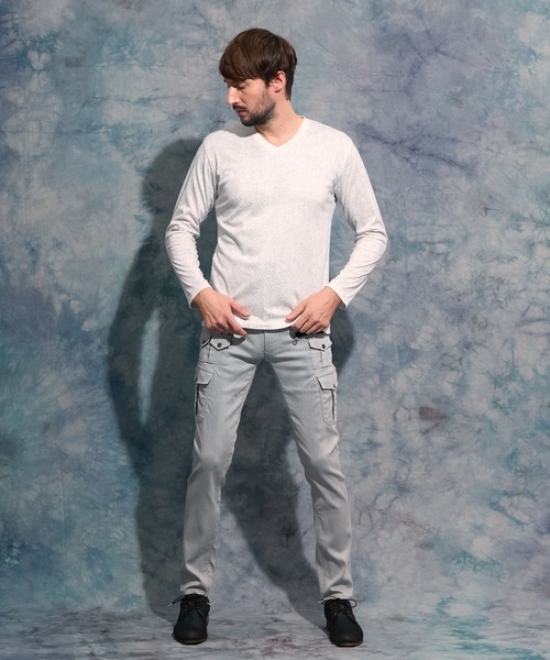 ニコルクラブフォーメン　グレー カーゴパンツ 多ポケット　Lサイズ ニコルクラブフォーメン グレー カーゴパンツ 多ポケット Lサイズ