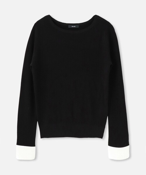 allureville（アルアバイル） ニット セーター ダブルカフスコンビプル