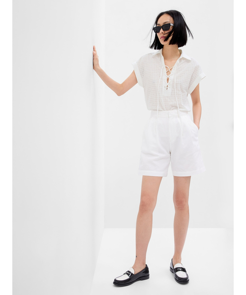 「GAP」 半袖シャツ X-SMALL ブラック レディース_画像4
