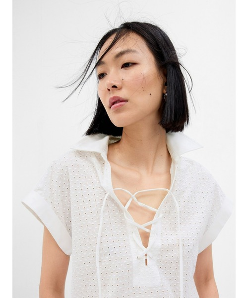 「GAP」 半袖シャツ X-SMALL ブラック レディース_画像5