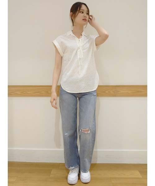 「GAP」 半袖シャツ X-SMALL ブラック レディース_画像7