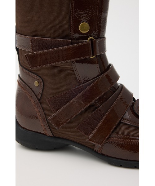 【新品未使用】LAGUA GEM ／ロングブーツ M ダークブラウン LAGUA GEM | BELT POINTED ロングブーツ (ブーツ ) |SHEL'TTER WEBSTORE