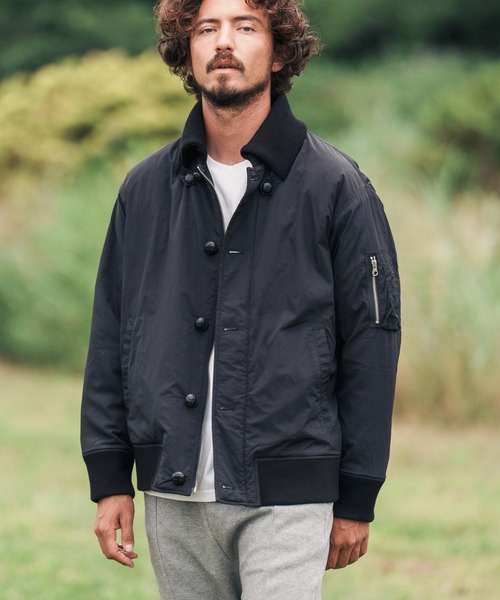 「CAMBIO」 ブルゾン L オリーブ メンズ_画像4