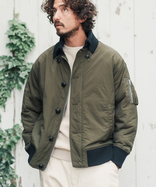 「CAMBIO」 ブルゾン L オリーブ メンズ_画像8