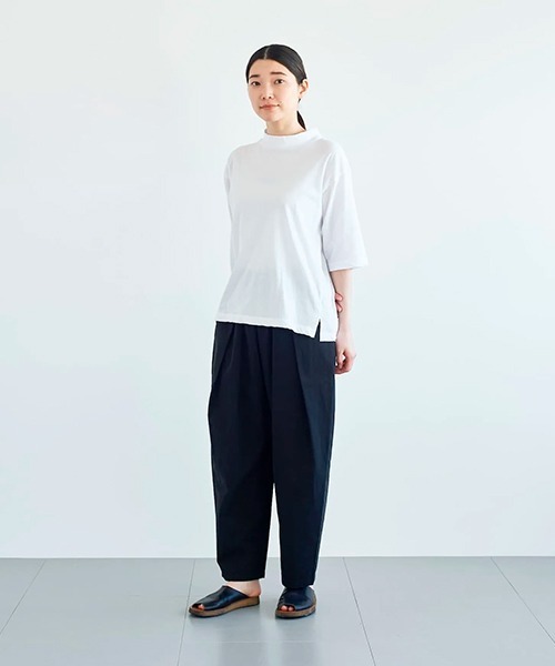 tシャツ トップス compact neck レディース