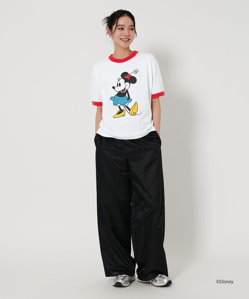 tシャツ 「別注」「TOWNCRAFT」Disney リンガープリント Tシャツ レディース TOWNCRAFT tシャツ 「別注」「TOWNCRAFT」Disney リンガー