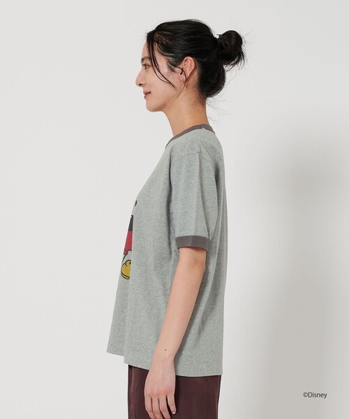 tシャツ 「別注」「TOWNCRAFT」Disney リンガープリント Tシャツ レディース TOWNCRAFT tシャツ 「別注」「TOWNCRAFT」Disney リンガー