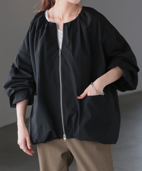 HUG.U（ハグユー） ブルゾン アウター 軽量バルーンブルゾン