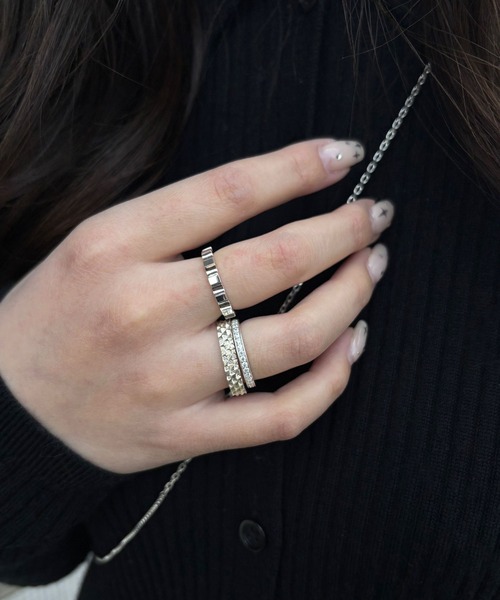 e.m. スタッズリング e.m. 指輪 リング スタッズリング/SILVER/25SS/レディース