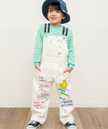 BREEZE サロペット オーバーオール プレミアムホワイトデニム