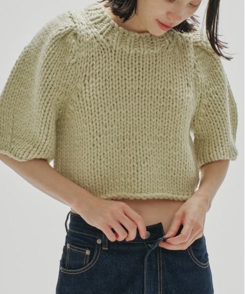 TODAYFUL半袖ニット TODAYFUL 「TODAYFUL」 半袖ニット FREE グリーン レディース