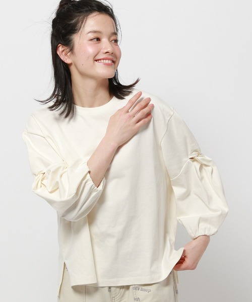 tシャツ リブプルオーバー レディース 楽天市場】9分袖 Tシャツ レディース トップス 綿 スウェット