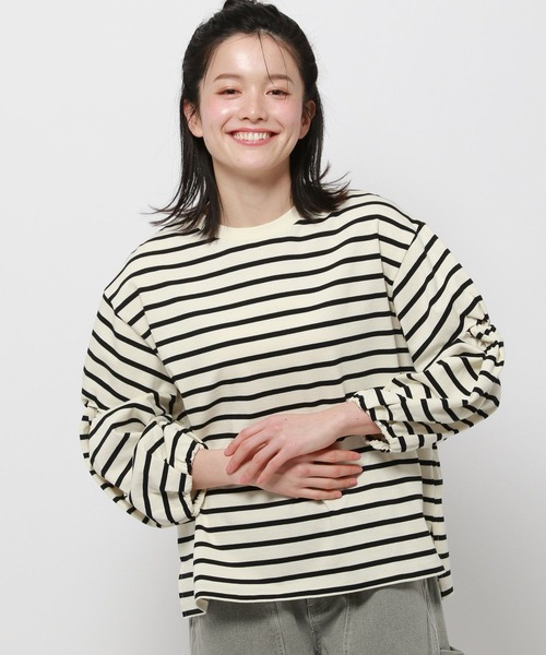 niko and… tシャツ ツイストスリーブデザインプルオーバー