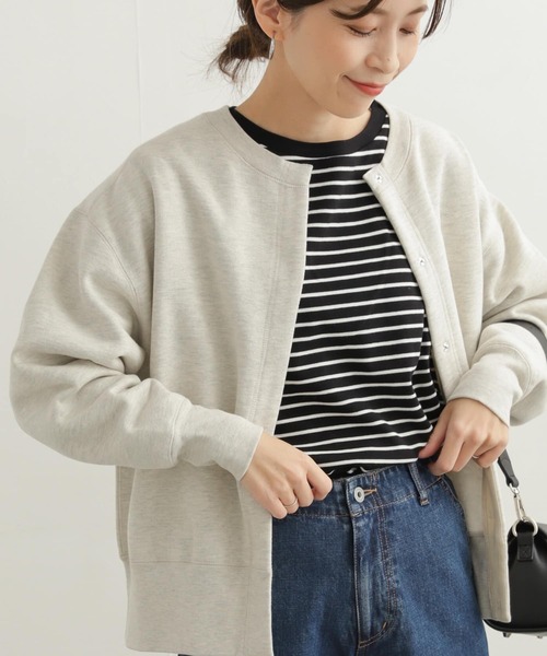 URBAN RESEARCH DOORS グレー USAコットン カーディガン URBAN RESEARCH DOORS 「URBAN DOORS」 カーディガン MEDIUM
