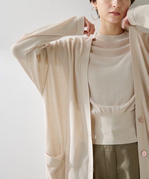 Whim Gazette（ウィム ガゼット） カーディガン ハイゲージテンジク