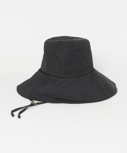 美品 ETRE TOKYO 24SS ウォーターリペレントワイドブリムハット 黒 F by ROSSO（エフバイロッソ） 帽子 ハット F by ROSSO UVカット撥水