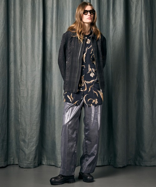 25s/s MAISON SPECIAL 総柄 しわ加工 半袖 シャツ メンズ MAISON SPECIAL 「MAISON SPECIAL」 半袖シャツ 1 マスタード
