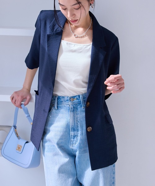 VIS（ビス） ジャケット テーラードジャケット 「美easy」ハーフ