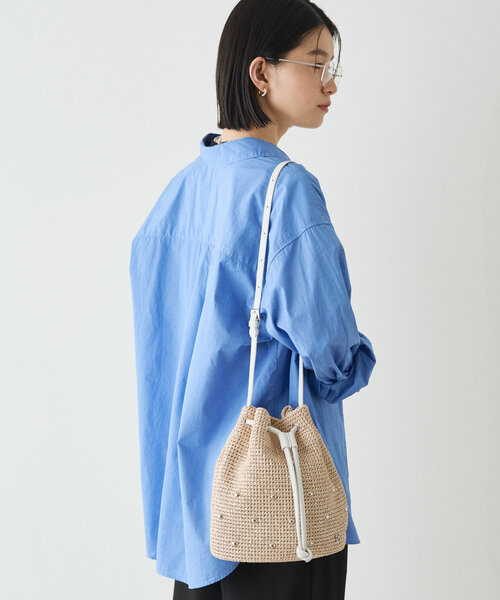 russet かごバッグ russet ショルダーバッグ バッグ スタッズカゴバッグ レディース