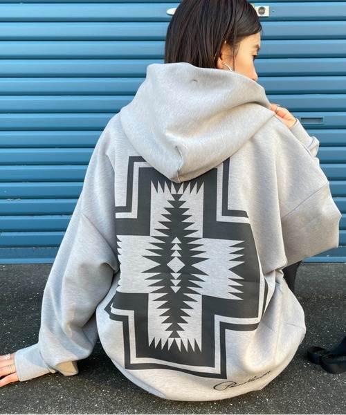 「PENDLETON」 プルオーバーパーカー X-LARGE グレー レディース