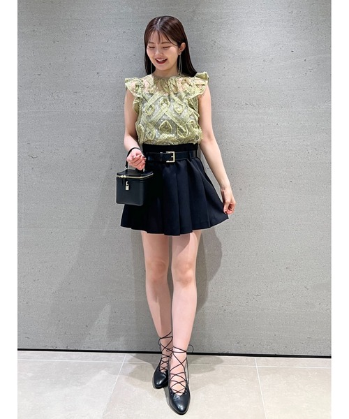 SNIDEL パンツ プリーツスカショーパン レディース : ZOZOTOWN