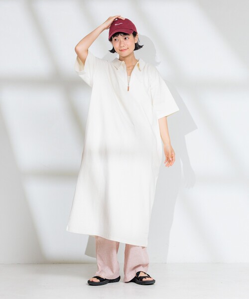 FREAK'S STORE ワンピース ハーフジップポロワンピース「限定