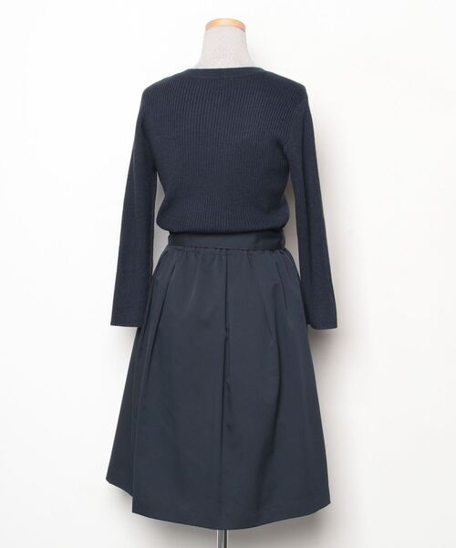 「31 Sons de mode」 ドッキングワンピース 36 ネイビー レディース_画像2