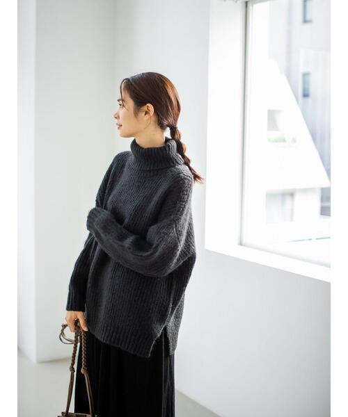 「koe」 タートルネックニット FREE グレー レディース_画像2