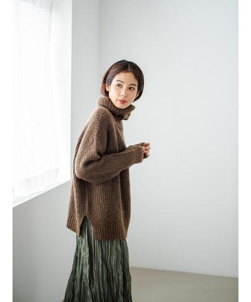 「koe」 タートルネックニット FREE グレー レディース_画像4