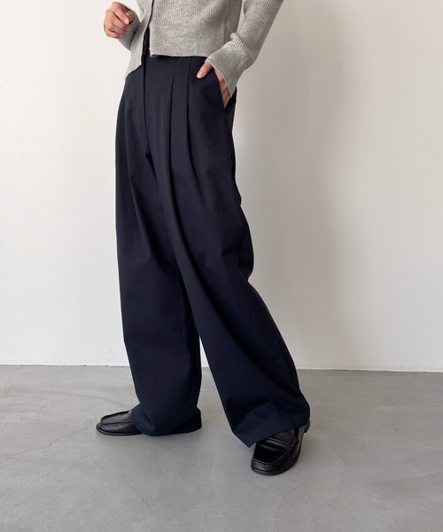 新品未使用CANALJEAN ダークグレー ワイドパンツ CANAL JEAN 「CANAL JEAN」 パンツ ONE SIZE ライトグレー