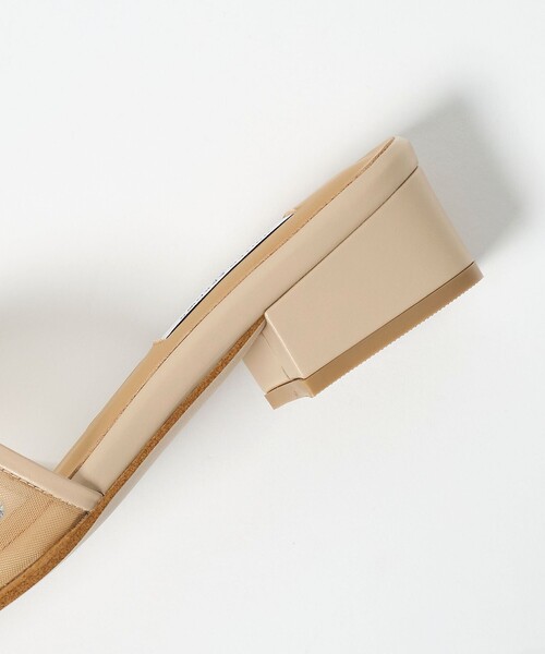 UNITED ARROWS サンダル メッシュ ビジュー ミュールサンダル