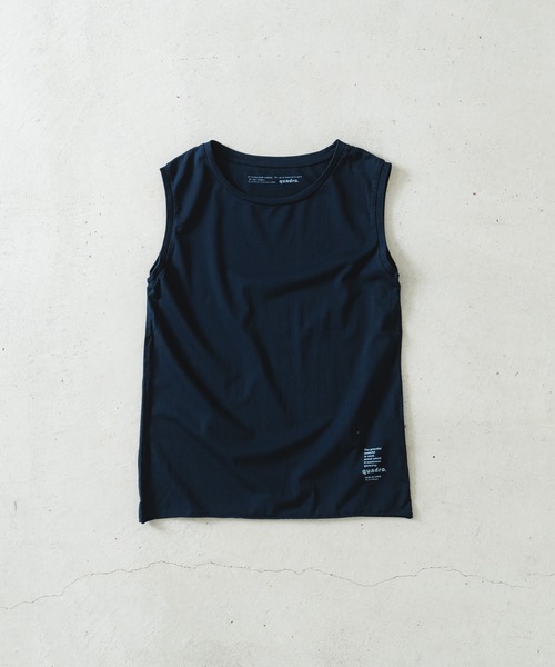 tシャツ 60/2スーピマ度詰め天竺ノースリーブ レディース quadro tシャツ 60/2スーピマ度詰め天竺ノースリーブ レディース