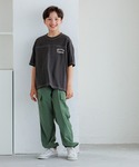 tシャツ キッズ 配色ステッチ刺繍半袖Tシャツ...の詳細画像1