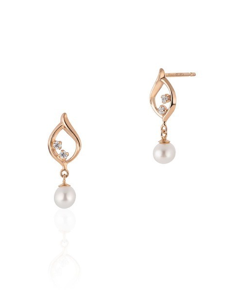 Canal4℃（カナルヨンドシー） ピアス 「6月誕生石」K10ピンクゴールド