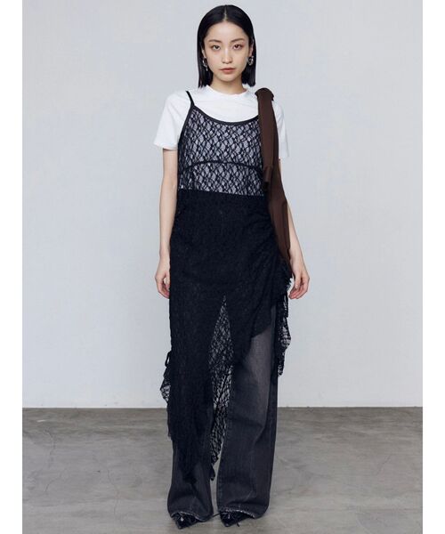 EMODA ルーズワイドハイウエストデニム Mサイズ EMODA（エモダ）の「ルーズワイドハイウエストジーンズ（デニム