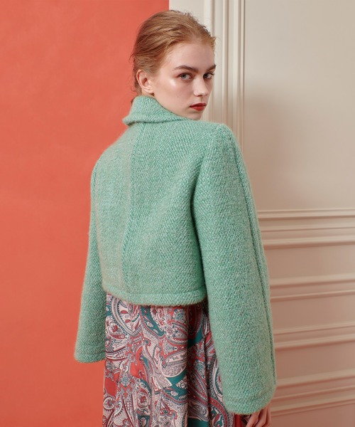ブルゾン アウター 「LOULOU WILLOUGHBY」BONOTTOステンカラージャケット レディースの画像