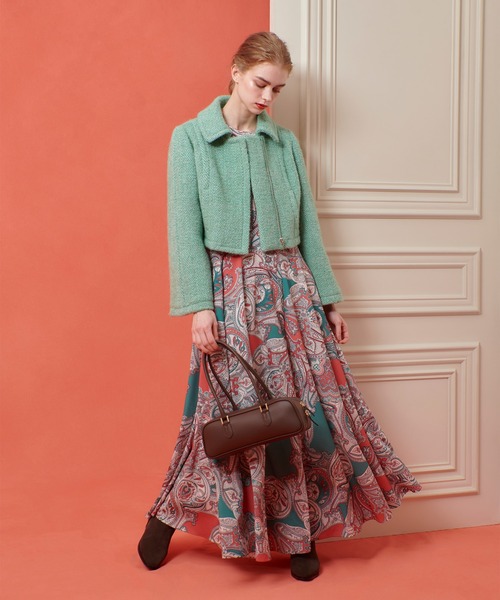 ブルゾン アウター 「LOULOU WILLOUGHBY」BONOTTOステンカラージャケット レディースの画像