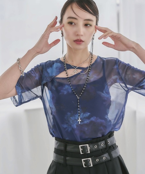 tシャツ BLURRYフラワーガラシアーＴ(HARE) レディース HARE tシャツ BLURRYフラワーガラシアーT(HARE) レディース