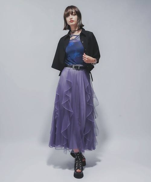 HARE tシャツ BLURRYフラワーガラシアーT(HARE) レディース