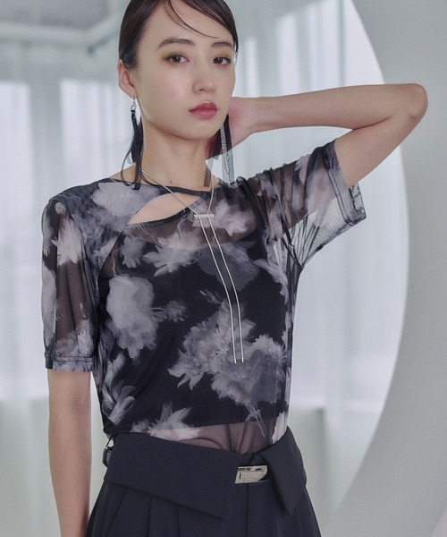 tシャツ BLURRYフラワーガラシアーＴ(HARE) レディース HARE tシャツ BLURRYフラワーガラシアーT(HARE) レディース