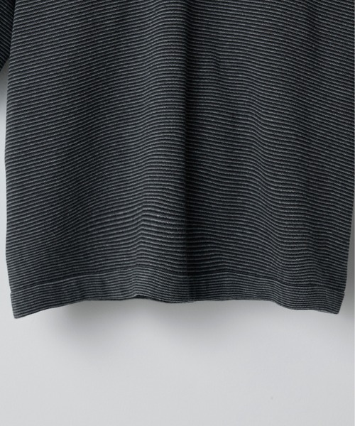トップス WYM LIDNM PIN BORDER KNIT POLO WYM LIDNM ポロシャツ PIN BORDER KNIT POLO メンズ : ZOZOTOWN