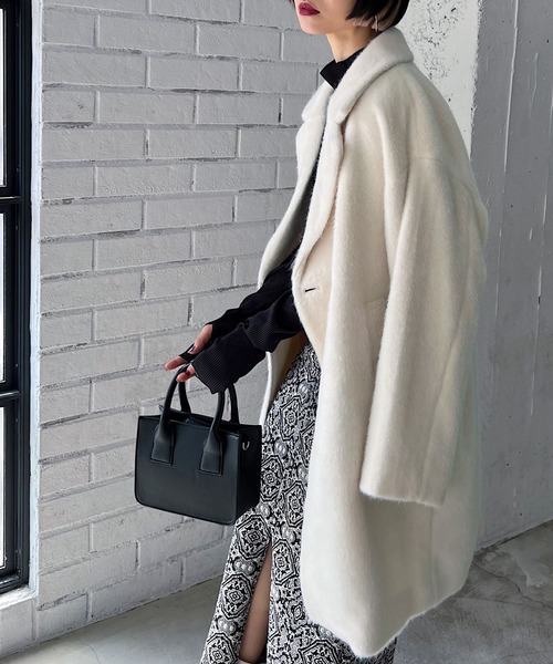 「PAGEBOY」 チェスターコート FREE チャコールグレー レディース_画像2