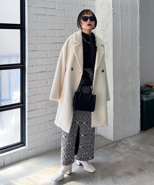 「PAGEBOY」 チェスターコート FREE チャコールグレー レディース_画像7