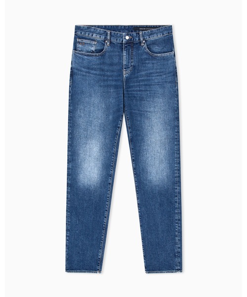 新品未使用品 ARMANI EXCHENGI ダメージストレートジーンズUSA ARMANI EXCHANGE ジーンズ 「A|X アルマーニ エクスチェンジ」ブルー