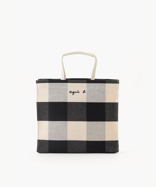 agnes m.ページ agnes b.｜レザーネームミニトートバッグ | Rakuten Fashion