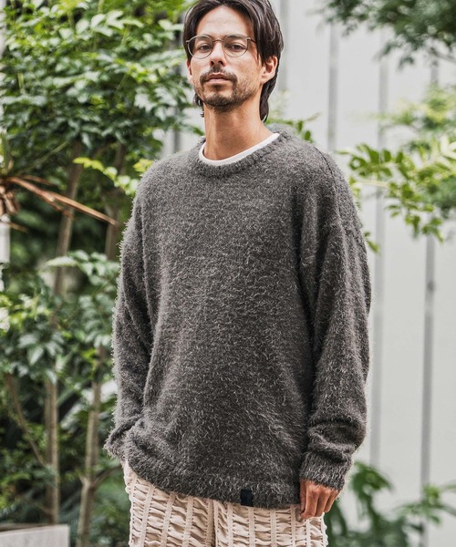 CAMBIO（カンビオ） セーター ニット mn3152-Minimal Shaggy Knit