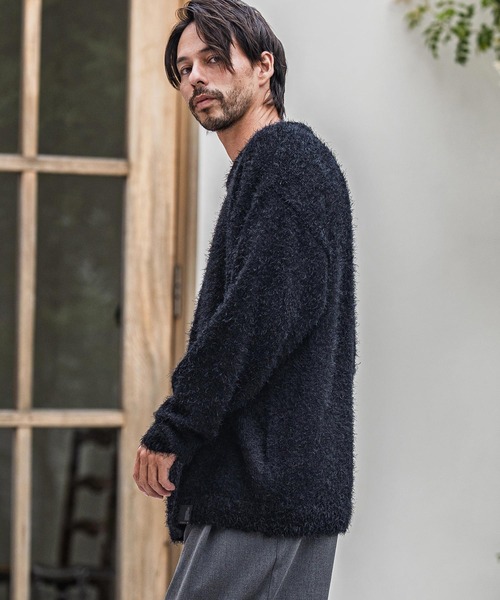 CAMBIO（カンビオ） セーター ニット mn3152-Minimal Shaggy Knit